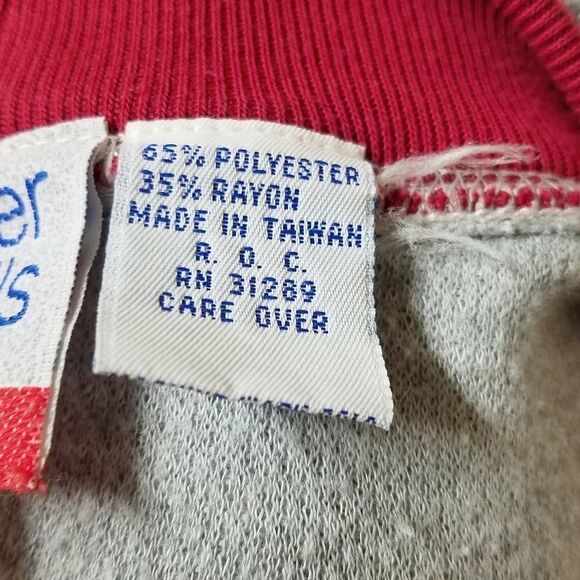 VINTAGE 80s Baxter & Wells Fall Gray Sweatshirt M - Picture 9 of 9